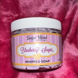 Blueberry Sugar Whipped Soap - Pink and White